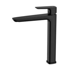 Bateria umywalkowa stojąca wysoka - nablatowa czarny mat QANIX AVAPAX ABQA131311