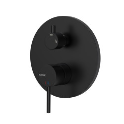 Bateria prysznicowo wannowa podtynkowa dwufunkcyjna czarny mat ULTIMATE AVAPAX ABUL5213C1