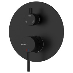 Bateria prysznicowo wannowa podtynkowa trzyfunkcyjna czarny mat ULTIMATE AVAPAX ABUL5313C1