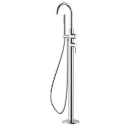 Bateria wannowa wolnostojąca z zestawem natryskowym chrom połysk ULTIMATE AVAPAX ABUL221121