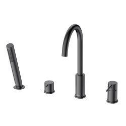 Bateria wannowa 4-otworowa gun metal mat ULTIMATE AVAPAX ABUL241421