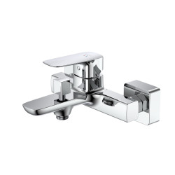 Bateria wannowa ścienna z przełącznikiem natrysku chrom połysk QANIX AVAPAX ABQA211111