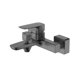 Bateria wannowa ścienna z przełącznikiem natrysku gun metal mat QANIX AVAPAX ABQA211411