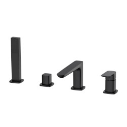 Bateria wannowa 4-otworowa czarny mat QANIX AVAPAX ABQA241321