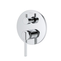 Bateria prysznicowo wannowa podtynkowa dwufunkcyjna chrom połysk AUREVO AVAPAX ABAU521111