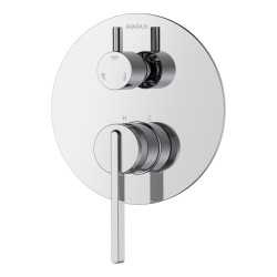 Bateria prysznicowo wannowa podtynkowa trzyfunkcyjna chrom połysk AUREVO AVAPAX ABAU5311C1