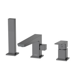 Bateria wannowa 3-otworowa gun metal mat VELLANO AVAPAX ABVE231421