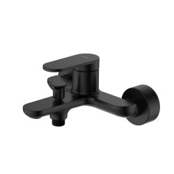 Bateria wannowa ścienna z przełącznikiem natrysku czarny mat LUNEPO AVAPAX ABLU211311