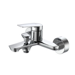 Bateria wannowa ścienna z przełącznikiem natrysku chrom połysk TRIXAN AVAPAX ABTR211111