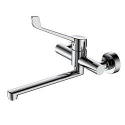 Bateria kuchenna ścienna z dźwignia Medico chrom połysk MEDICAL AVAPAX ABME1611M1