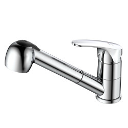 Bateria kuchenna stojąca z wyciąganą wylewką, dwa rodzaje strumienia chrom połysk ONCLO AVAPAX ABON7211W1