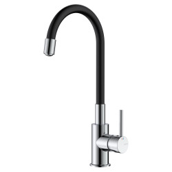 Bateria kuchenna stojąca z elastyczną wylewką chrom połysk LAPUR AVAPAX ABLA7217F2