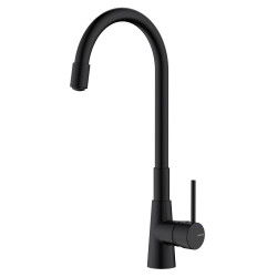 Bateria kuchenna stojąca z elastyczną wylewką czarny mat ONCLO AVAPAX ABON7213F1