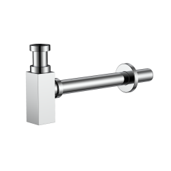 Syfon umywalkowy butelkowy stal nierdzewna stal szczotkowana CUBE AVAPAX AFCU111111