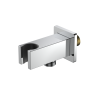 Przyłącze kątowe z uchwytem na słuchawkę proste chrom połysk CUBE AVAPAX APCU121111