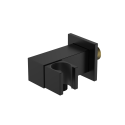 Przyłącze kątowe z uchwytem na słuchawkę boczne czarny mat CUBE AVAPAX APCU131311