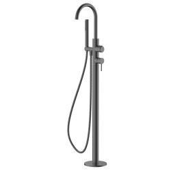 Bateria wannowa wolnostojąca z zestawem natryskowym gun metal mat ULTIMATE AVAPAX ABUL221421