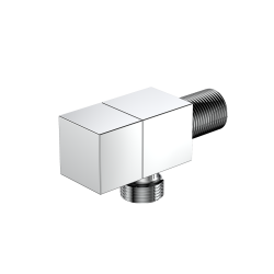 Zawór kątowy przyłączeniowy 1/2x3/8 mosiężny chrom połysk CUBE AVAPAX AOCU211111