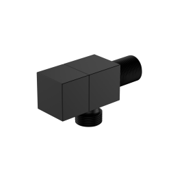 Zawór kątowy przyłączeniowy 1/2x3/8 mosiężny czarny mat CUBE AVAPAX AOCU211311