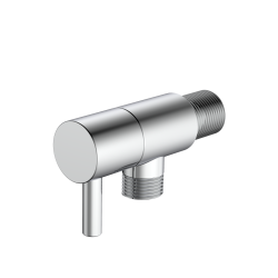 Zawór kątowy przyłączeniowy 1/2x3/8 mosiężny chrom połysk RONDE AVAPAX AORO211111