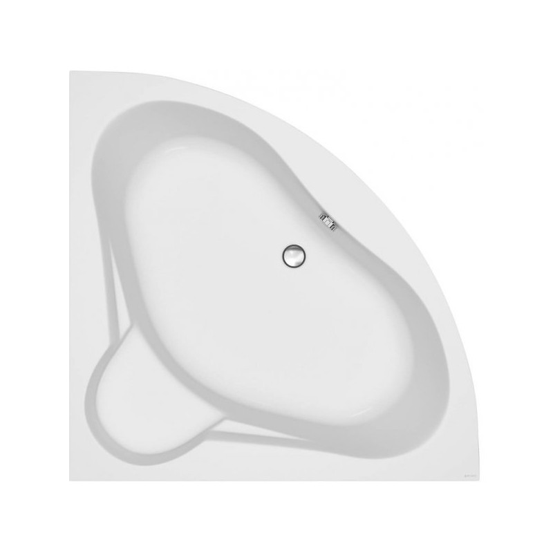 Cersanit wanna asymetryczna Venus 140x140 z syfonem i nóżkaimi