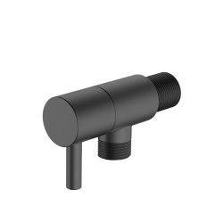 Zawór kątowy przyłączeniowy 1/2x3/8 mosiężny gun metal mat RONDE AVAPAX AORO211411