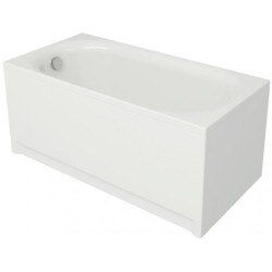 Cersanit wanna prostokątna Octavia 150x70 z białą obudową, syfonem i nóżkami