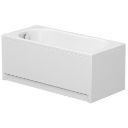 Cersanit wanna prostokątna Nike 160x70 z białą obudową, syfonem i nóżkami