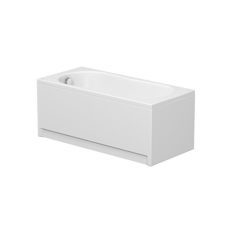 Cersanit wanna prostokątna Nike 160x70 z białą obudową, syfonem i nóżkami