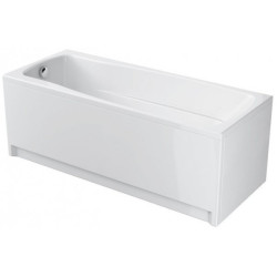 Cersanit wanna prostokątna Lana 170x70 z białą obudową, syfonem i nóżkami