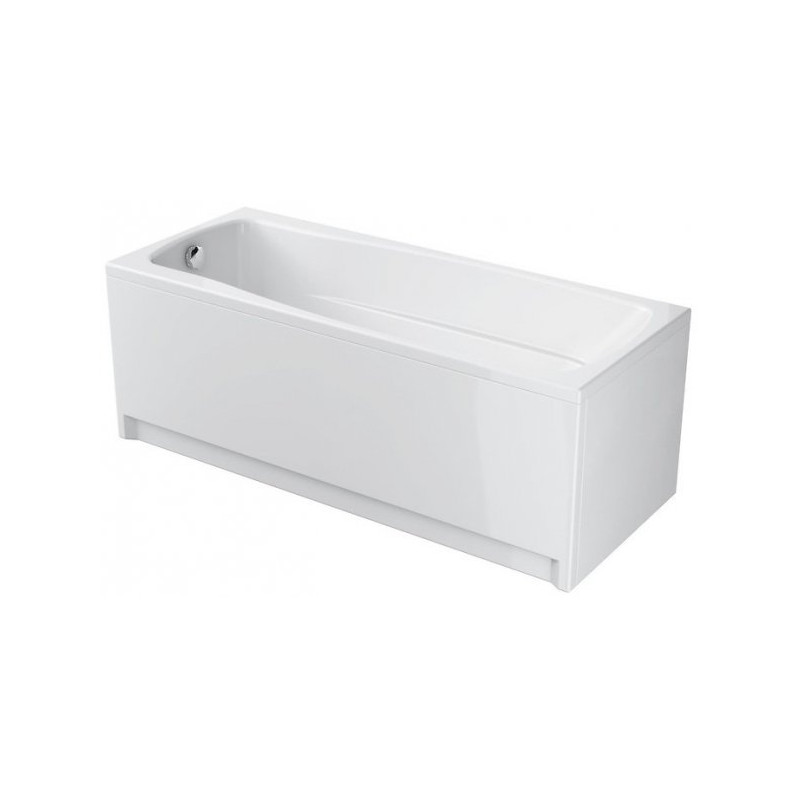 Cersanit wanna prostokątna Lana 170x70 z białą obudową, syfonem i nóżkami