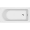 Cersanit wanna prostokątna City 150x75 z białą obudową, syfonem i nóżkami