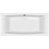 Cersanit wanna prostokątna Virgo 190x90 z białą obudową, syfonem i nóżkami