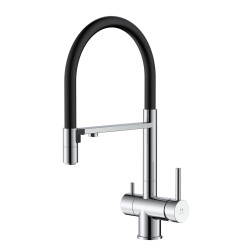 Bateria kuchenna stojąca z elastyczną wylewką i podłączeniem do filtra wody DAPUR AVAPAX ABDA7517F1