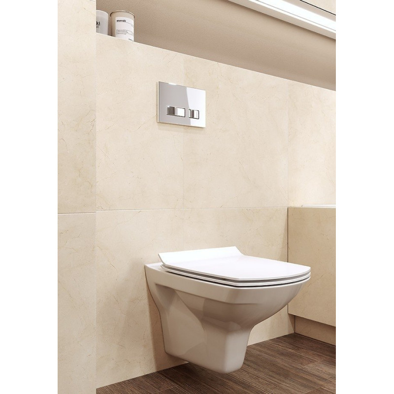 Cersanit kompakt WC Carina CleanOn z żelem czyszczącym