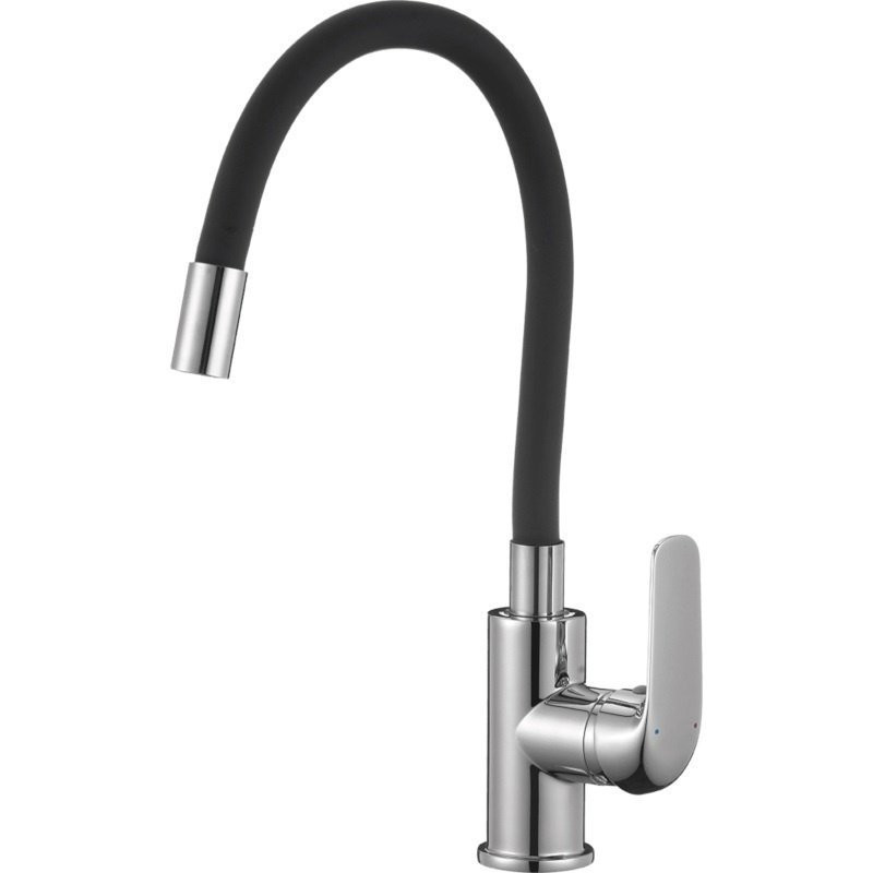 Laveo Megalo zlewozmywak granitowy czarny 500x780 1-komorowy