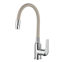 Kuchinox Elza bateria zlewozmywakowa stojąca chrom/beżowa