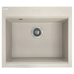 Laveo Tau zlewozmywak granitowy beżowy 500x570 1-komorowy