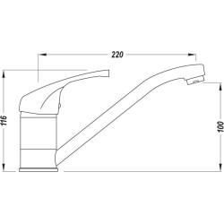 Kuchinox Kakadu bateria zlewozmywakowa stojąca biała