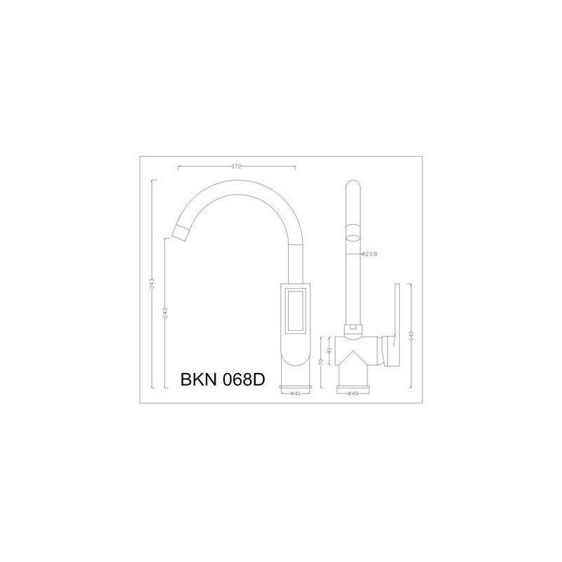 Kuchinox Kasja bateria zlewozmywakowa stojąca czarna granit