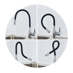 Kuchinox Elza bateria zlewozmywakowa stojąca chrom/czarna