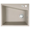 Laveo Grenada zlewozmywak granitowy beżowa 480x600 1-komorowy