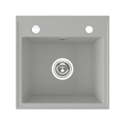 Laveo Trzynastka zlewozmywak granitowy szary 440x440 1-komorowy