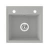 Laveo Trzynastka zlewozmywak granitowy szary 440x440 1-komorowy