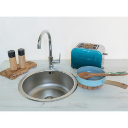 Kuchinox Zlewozmywak Inox 43x43 cm z przelewem