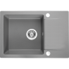 Kuchinox Celebes zlewozmywak granitowy szary 440x650 1-komorowy