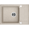 Kuchinox Celebes zlewozmywak granitowy beżowy 440x650 1-komorowy
