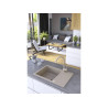 Kuchinox Celebes zlewozmywak granitowy beżowy 440x650 1-komorowy