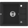 Laveo Trzynastka zlewozmywak granitowy czarny 495x570 1-komorowy