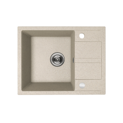 Kuchinox Viti zlewozmywak granitowy beżowy 440x560 1-komorowy